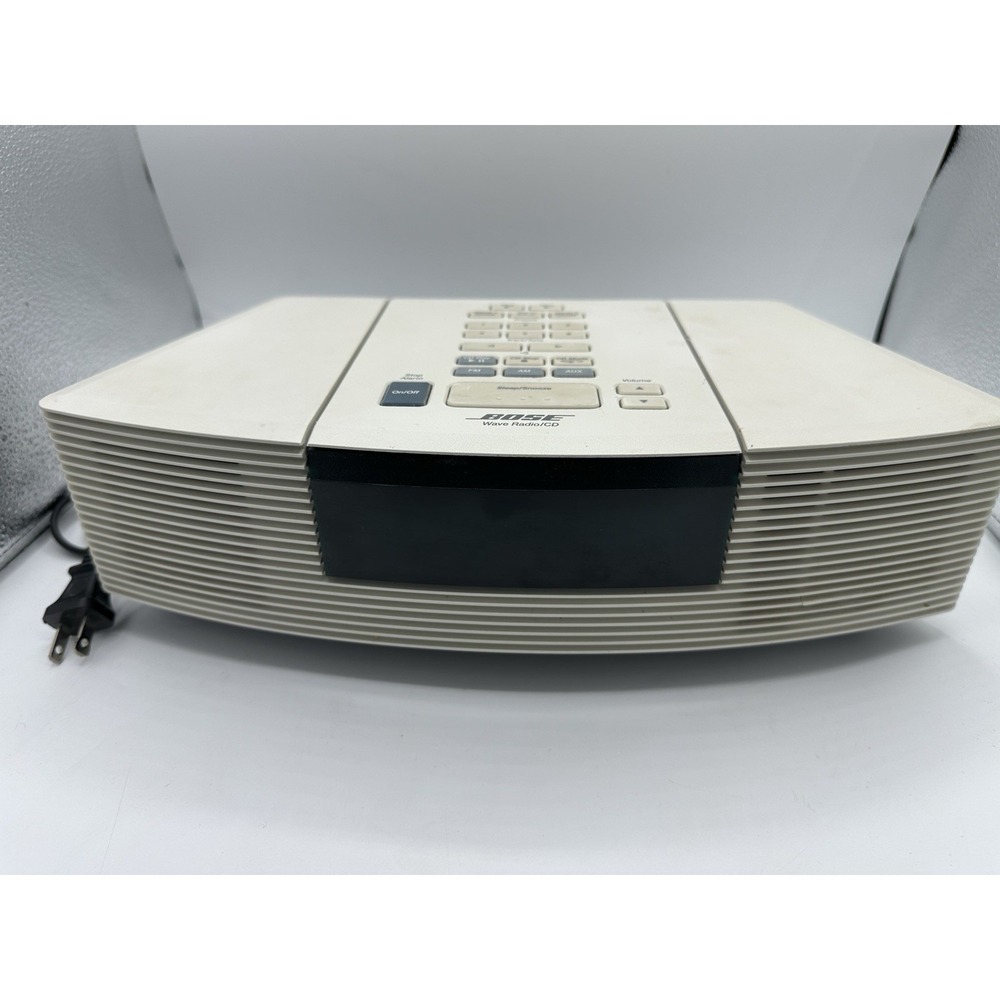 Bose Wave Radio CD AWRC-1P White AM/FM Alarm Clock Tested Works